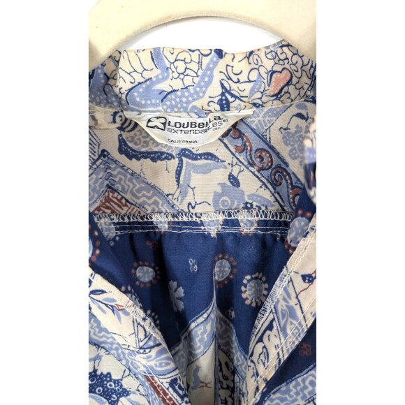 Vintage batik tribal print cotton pullover shirt - Picture 4 of 7